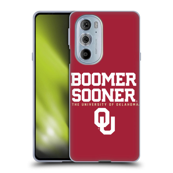 University of Oklahoma OU The University of Oklahoma Boomer Sooner Soft Gel Case for Motorola Edge X30