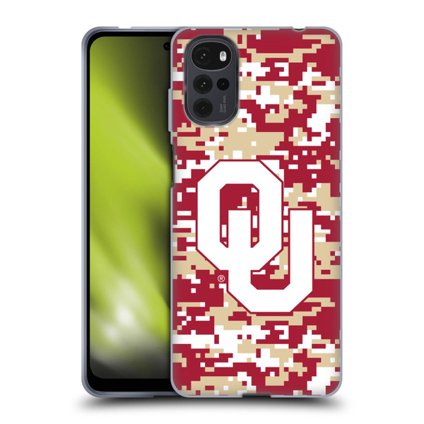University of Oklahoma OU The University of Oklahoma Digital Camouflage Soft Gel Case for Motorola Moto G22