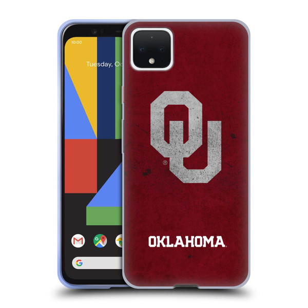 University of Oklahoma OU The University of Oklahoma Distressed Look Soft Gel Case for Google Pixel 4 XL