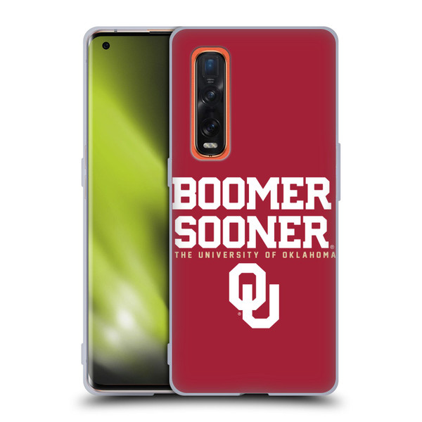 University of Oklahoma OU The University of Oklahoma Boomer Sooner Soft Gel Case for OPPO Find X2 Pro 5G