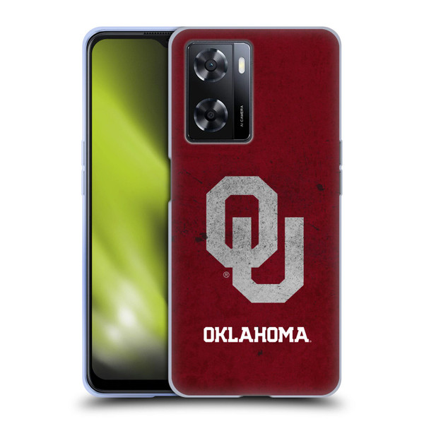 University of Oklahoma OU The University of Oklahoma Distressed Look Soft Gel Case for OPPO A57s