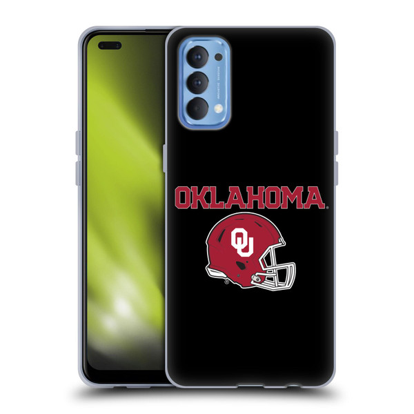 University of Oklahoma OU The University of Oklahoma Helmet Logotype Soft Gel Case for OPPO Reno 4 5G