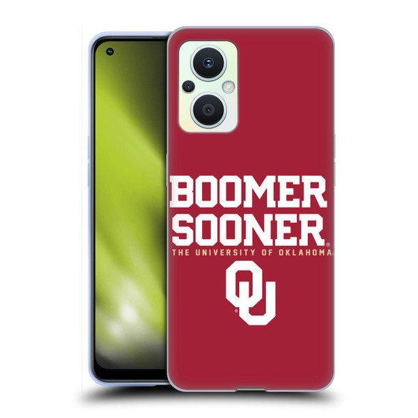 University of Oklahoma OU The University of Oklahoma Boomer Sooner Soft Gel Case for OPPO Reno8 Lite