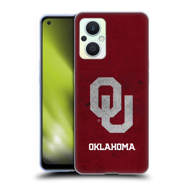 University of Oklahoma OU The University of Oklahoma Distressed Look Soft Gel Case for OPPO Reno8 Lite