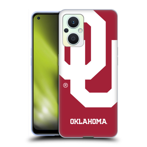 University of Oklahoma OU The University of Oklahoma Oversized Icon Soft Gel Case for OPPO Reno8 Lite