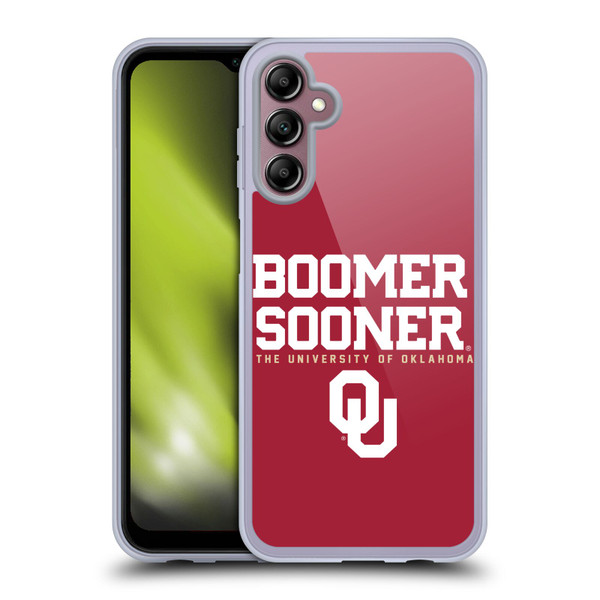 University of Oklahoma OU The University of Oklahoma Boomer Sooner Soft Gel Case for Samsung Galaxy A14 5G