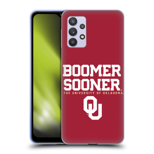 University of Oklahoma OU The University of Oklahoma Boomer Sooner Soft Gel Case for Samsung Galaxy A32 5G / M32 5G (2021)