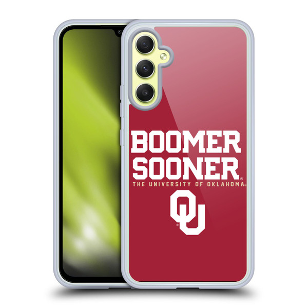 University of Oklahoma OU The University of Oklahoma Boomer Sooner Soft Gel Case for Samsung Galaxy A34 5G