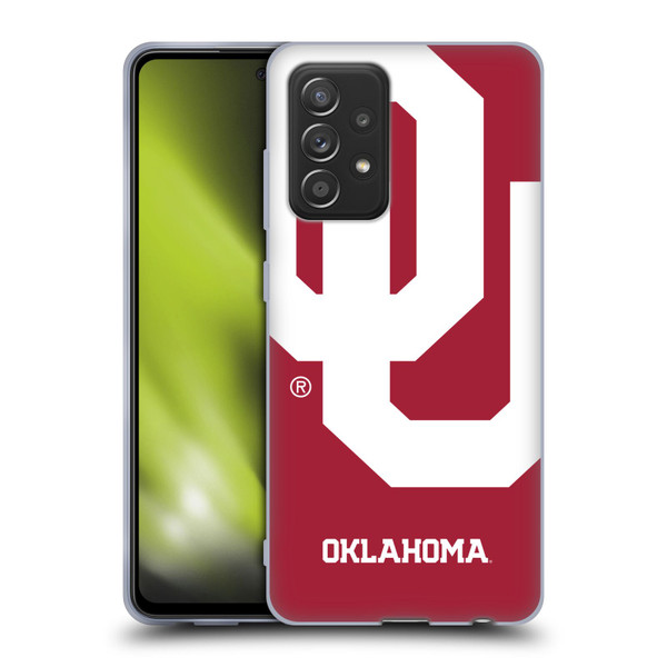 University of Oklahoma OU The University of Oklahoma Oversized Icon Soft Gel Case for Samsung Galaxy A52 / A52s / 5G (2021)