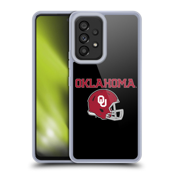 University of Oklahoma OU The University of Oklahoma Helmet Logotype Soft Gel Case for Samsung Galaxy A53 5G (2022)