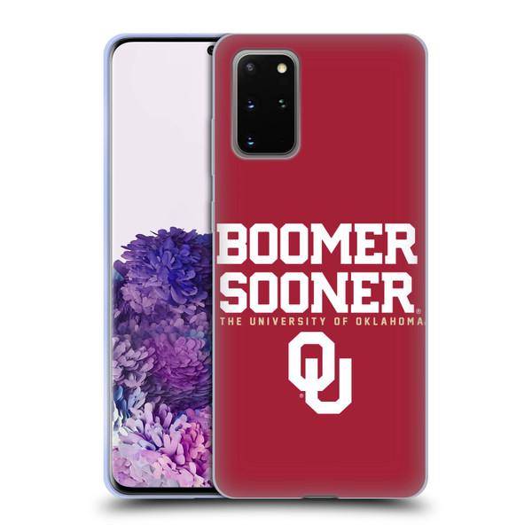University of Oklahoma OU The University of Oklahoma Boomer Sooner Soft Gel Case for Samsung Galaxy S20+ / S20+ 5G