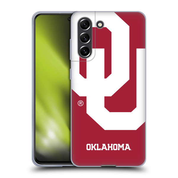 University of Oklahoma OU The University of Oklahoma Oversized Icon Soft Gel Case for Samsung Galaxy S21 FE 5G