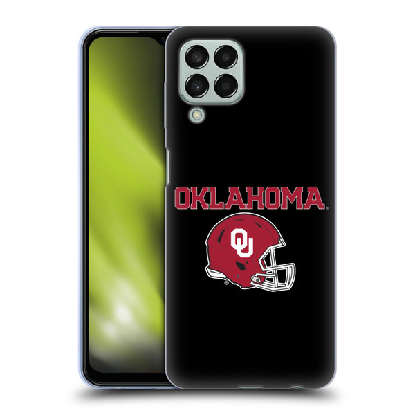 University of Oklahoma OU The University of Oklahoma Helmet Logotype Soft Gel Case for Samsung Galaxy M33 (2022)