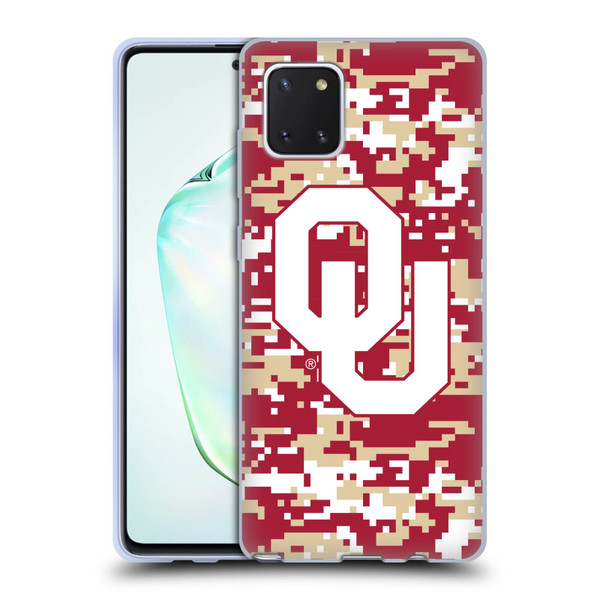 University of Oklahoma OU The University of Oklahoma Digital Camouflage Soft Gel Case for Samsung Galaxy Note10 Lite