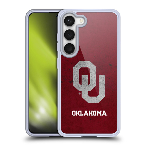 University of Oklahoma OU The University of Oklahoma Distressed Look Soft Gel Case for Samsung Galaxy S23 5G