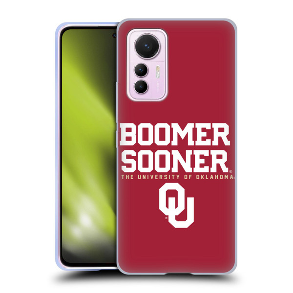 University of Oklahoma OU The University of Oklahoma Boomer Sooner Soft Gel Case for Xiaomi 12 Lite