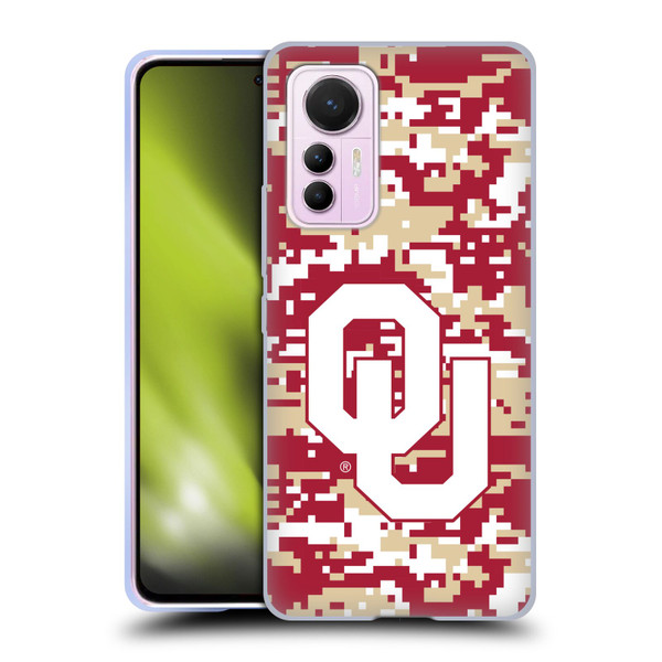 University of Oklahoma OU The University of Oklahoma Digital Camouflage Soft Gel Case for Xiaomi 12 Lite