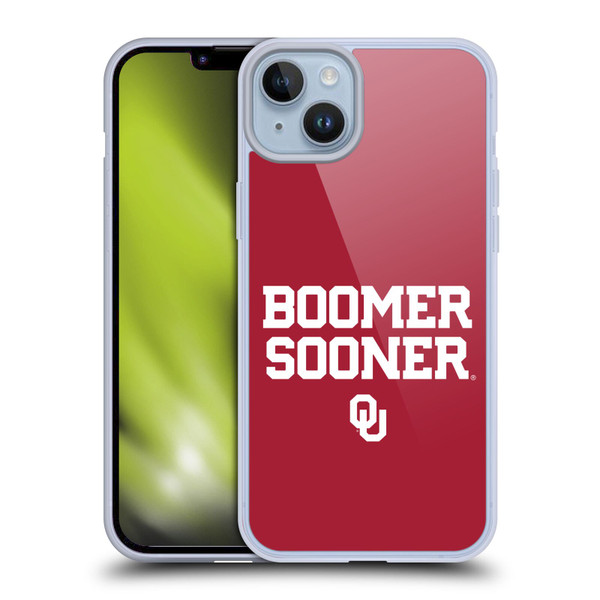 University of Oklahoma OU The University Of Oklahoma Art Boomer Soft Gel Case for Apple iPhone 14 Plus