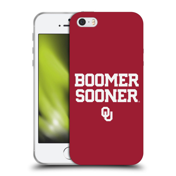 University of Oklahoma OU The University Of Oklahoma Art Boomer Soft Gel Case for Apple iPhone 5 / 5s / iPhone SE 2016
