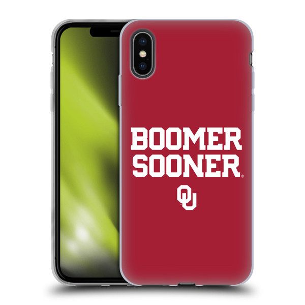 University of Oklahoma OU The University Of Oklahoma Art Boomer Soft Gel Case for Apple iPhone XS Max