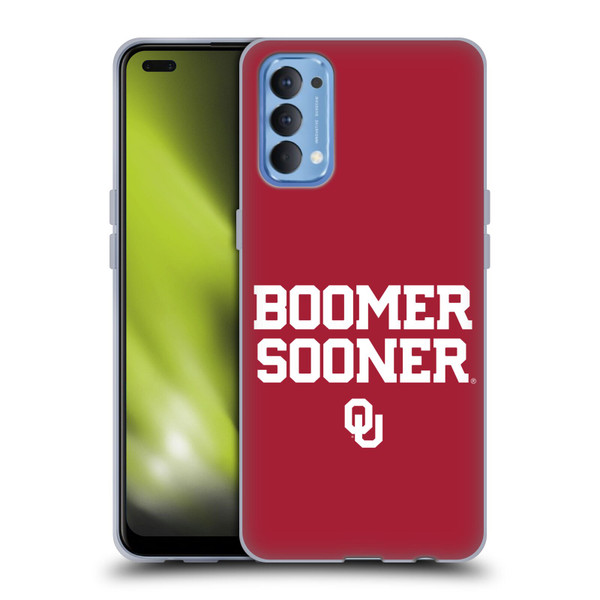 University of Oklahoma OU The University Of Oklahoma Art Boomer Soft Gel Case for OPPO Reno 4 5G