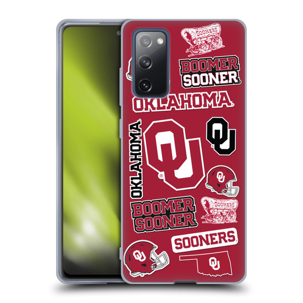 University of Oklahoma OU The University Of Oklahoma Art Collage Soft Gel Case for Samsung Galaxy S20 FE / 5G