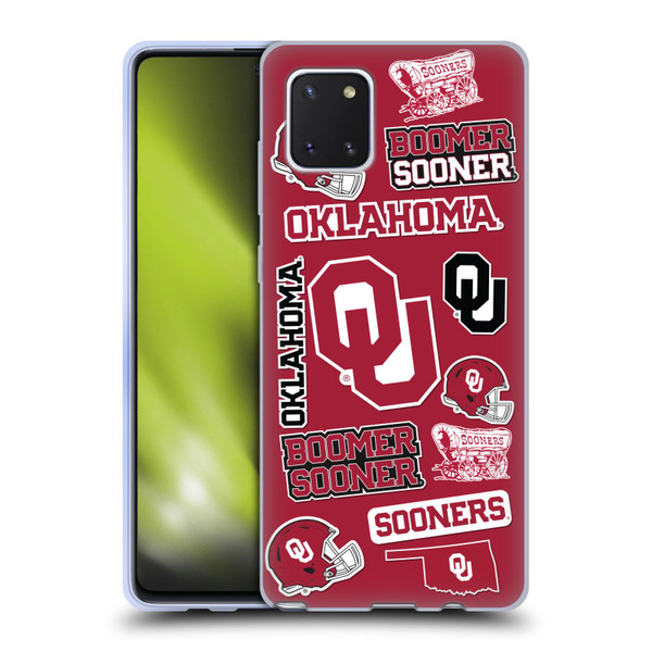 University of Oklahoma OU The University Of Oklahoma Art Collage Soft Gel Case for Samsung Galaxy Note10 Lite