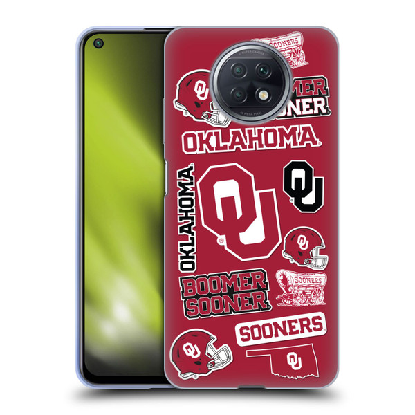University of Oklahoma OU The University Of Oklahoma Art Collage Soft Gel Case for Xiaomi Redmi Note 9T 5G