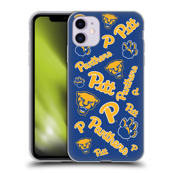University Of Pittsburgh University of Pittsburgh Art Pattern 1 Soft Gel Case for Apple iPhone 11