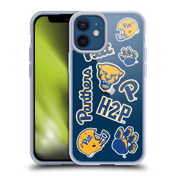 University Of Pittsburgh University of Pittsburgh Art Collage Soft Gel Case for Apple iPhone 12 Mini