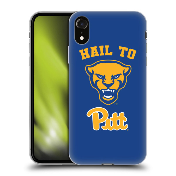 University Of Pittsburgh University of Pittsburgh Art Hail To Pitt Soft Gel Case for Apple iPhone XR