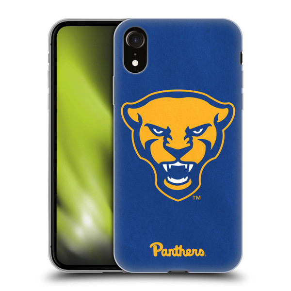 University Of Pittsburgh University of Pittsburgh Art Head Logo Soft Gel Case for Apple iPhone XR