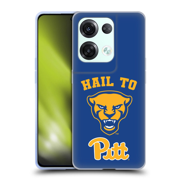 University Of Pittsburgh University of Pittsburgh Art Hail To Pitt Soft Gel Case for OPPO Reno8 Pro