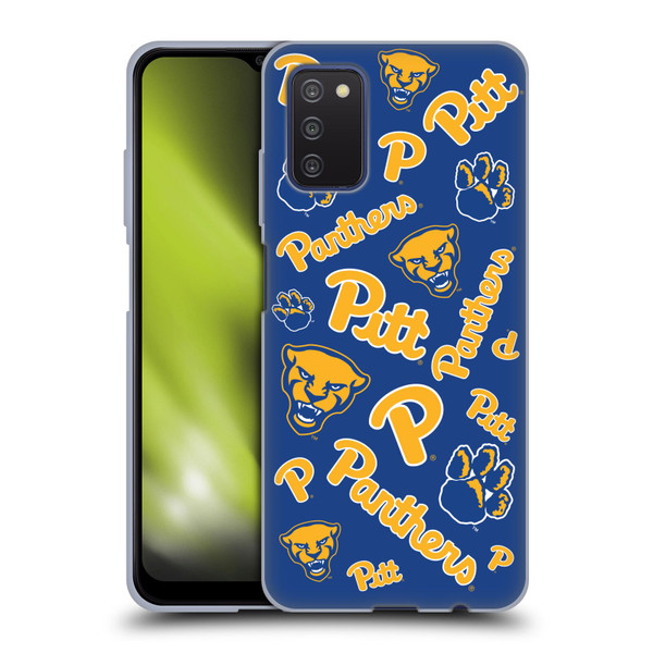 University Of Pittsburgh University of Pittsburgh Art Pattern 1 Soft Gel Case for Samsung Galaxy A03s (2021)