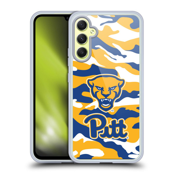 University Of Pittsburgh University of Pittsburgh Art Camou Full Color Soft Gel Case for Samsung Galaxy A34 5G