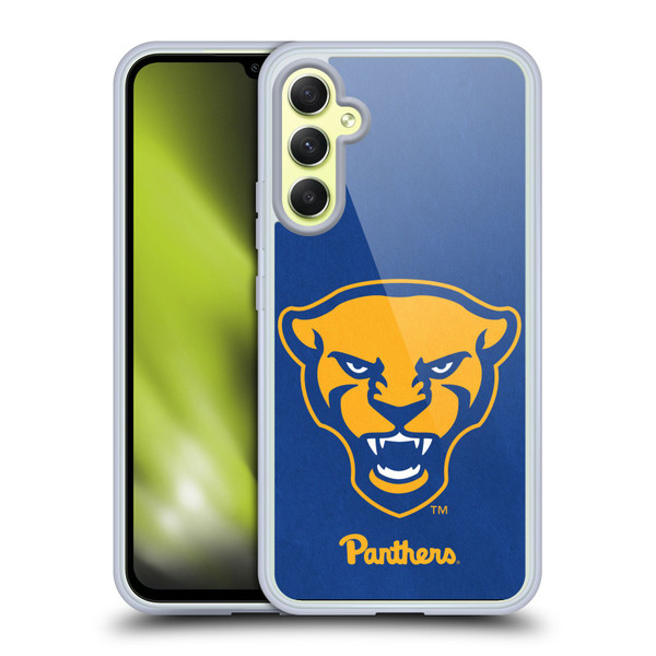 University Of Pittsburgh University of Pittsburgh Art Head Logo Soft Gel Case for Samsung Galaxy A34 5G