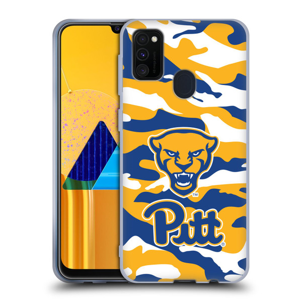 University Of Pittsburgh University of Pittsburgh Art Camou Full Color Soft Gel Case for Samsung Galaxy M30s (2019)/M21 (2020)