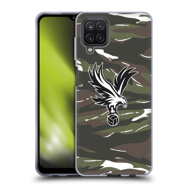 Crystal Palace FC Crest Woodland Camouflage Soft Gel Case for Samsung Galaxy A12 (2020)