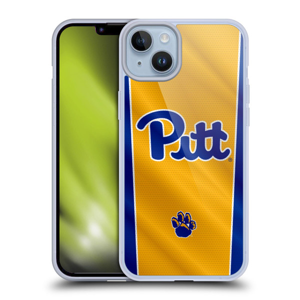 University Of Pittsburgh University Of Pittsburgh Banner Soft Gel Case for Apple iPhone 14 Plus