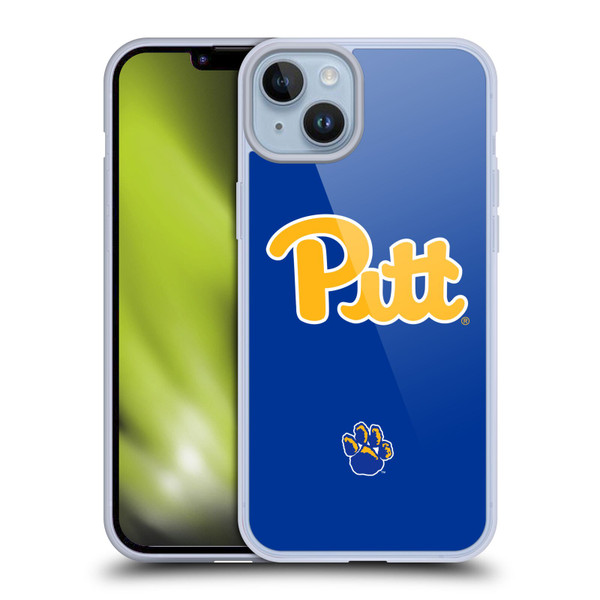 University Of Pittsburgh University Of Pittsburgh Plain Soft Gel Case for Apple iPhone 14 Plus