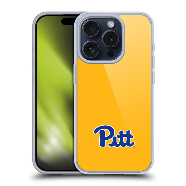 University Of Pittsburgh University Of Pittsburgh Logo Soft Gel Case for Apple iPhone 15 Pro