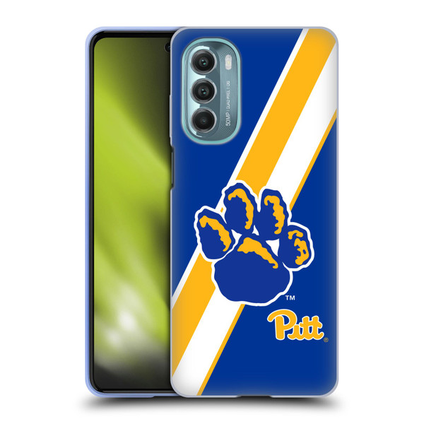 University Of Pittsburgh University Of Pittsburgh Stripes Soft Gel Case for Motorola Moto G Stylus 5G (2022)