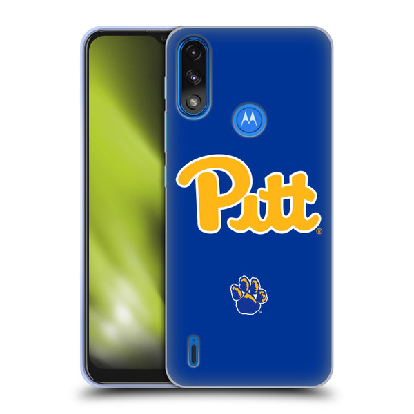 University Of Pittsburgh University Of Pittsburgh Plain Soft Gel Case for Motorola Moto E7 Power / Moto E7i Power