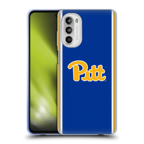 University Of Pittsburgh University Of Pittsburgh Football Jersey Soft Gel Case for Motorola Moto G52