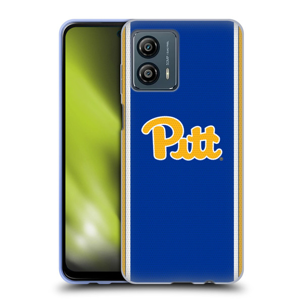 University Of Pittsburgh University Of Pittsburgh Football Jersey Soft Gel Case for Motorola Moto G53 5G