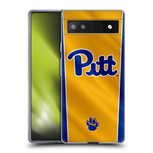 University Of Pittsburgh University Of Pittsburgh Banner Soft Gel Case for Google Pixel 6a