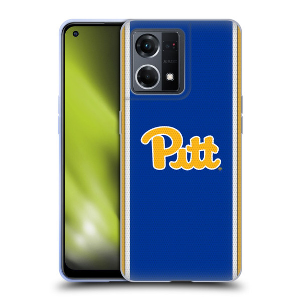 University Of Pittsburgh University Of Pittsburgh Football Jersey Soft Gel Case for OPPO Reno8 4G