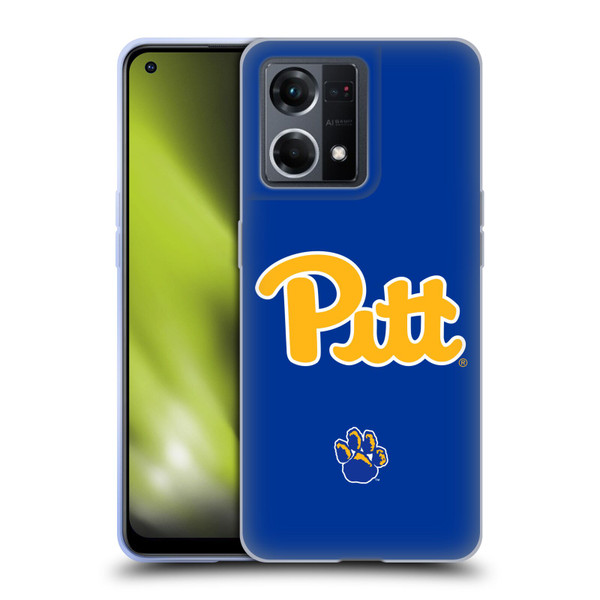 University Of Pittsburgh University Of Pittsburgh Plain Soft Gel Case for OPPO Reno8 4G