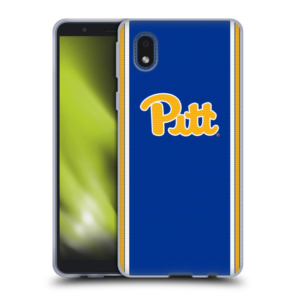 University Of Pittsburgh University Of Pittsburgh Football Jersey Soft Gel Case for Samsung Galaxy A01 Core (2020)