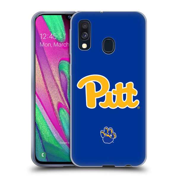 University Of Pittsburgh University Of Pittsburgh Plain Soft Gel Case for Samsung Galaxy A40 (2019)